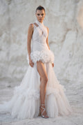 Front Slit Detailed Maxi Dress