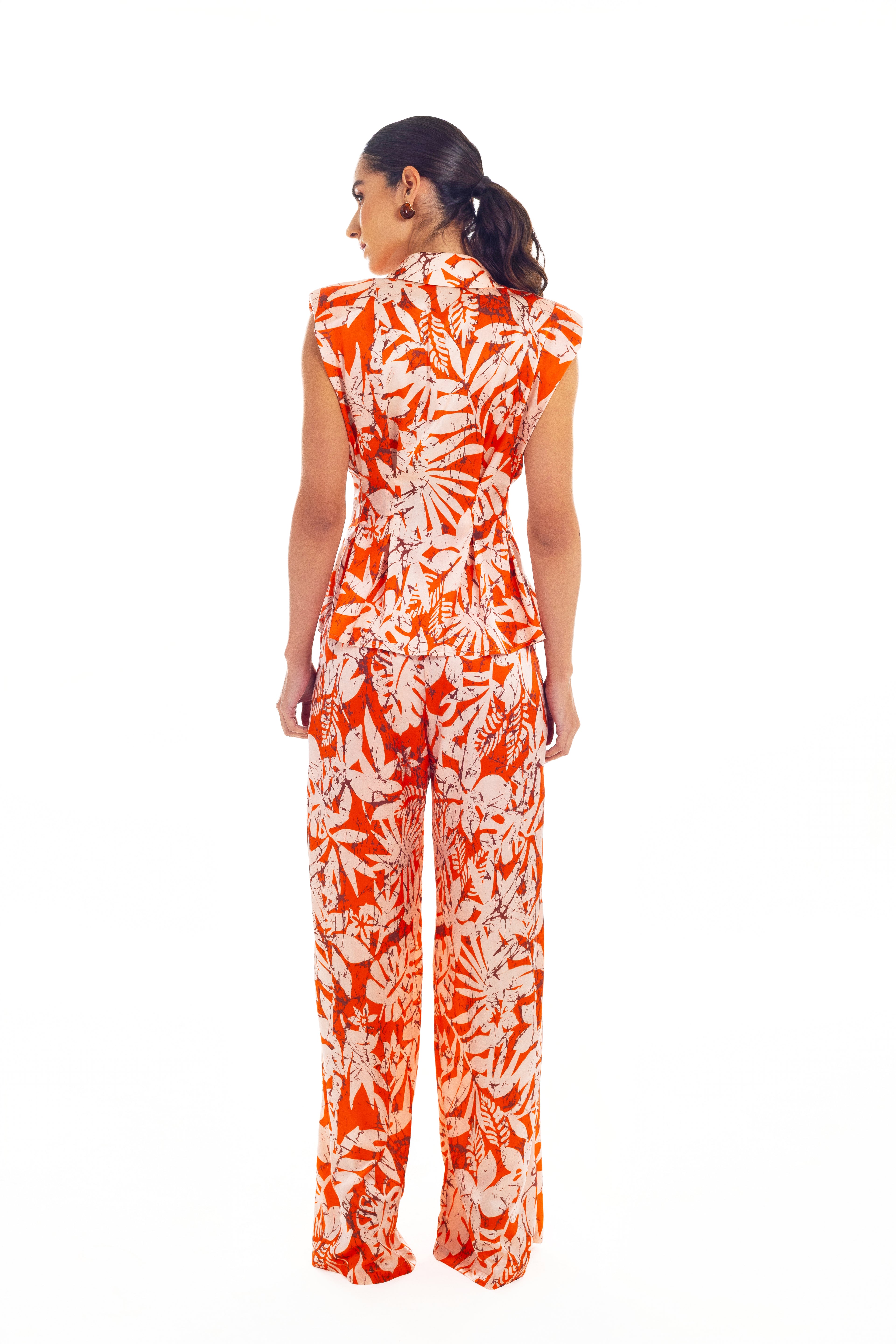 SILK BASEL PRINT PANTS