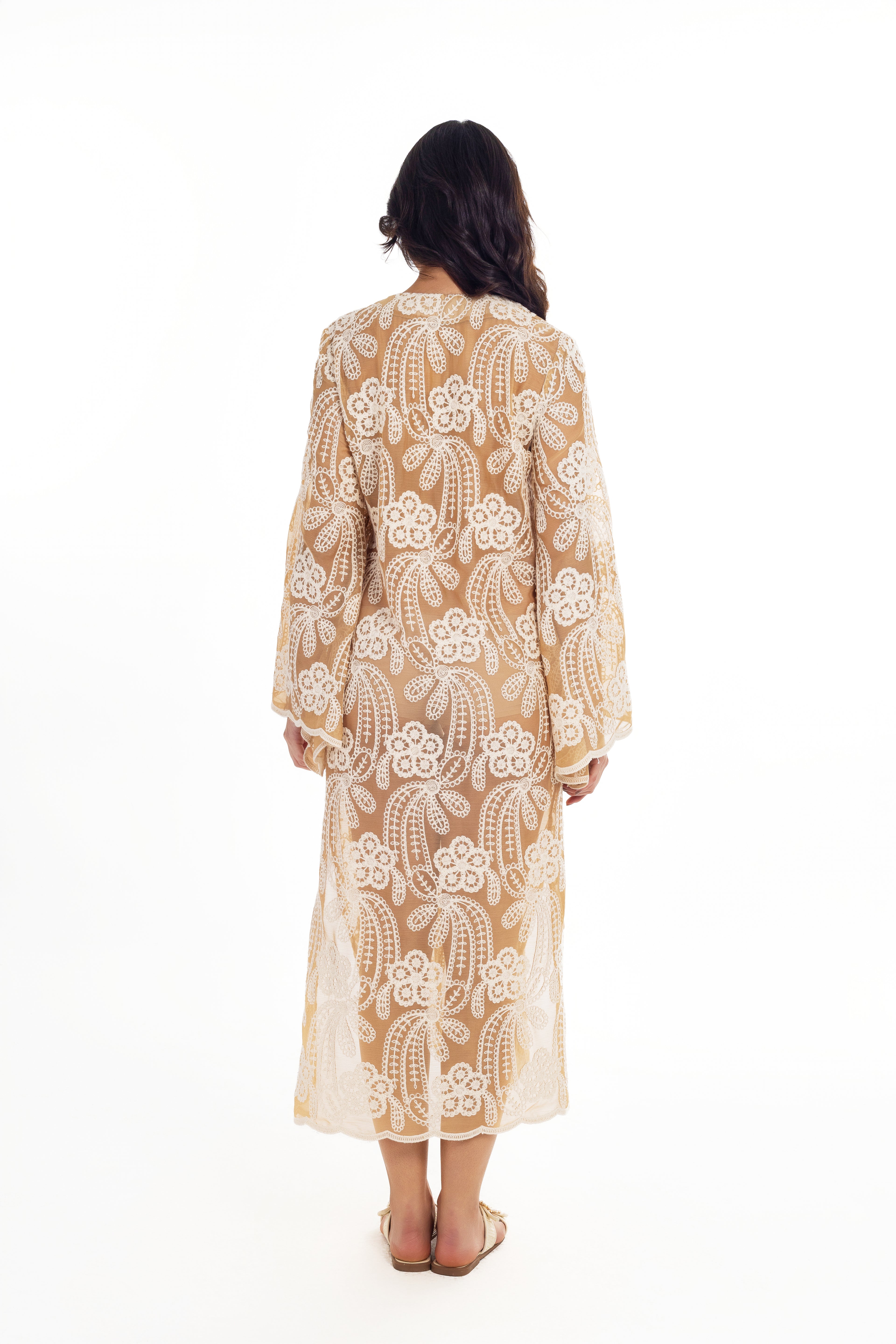 CARRIE LONG SLEEVES PRINT LONG SLEEVES DRESS