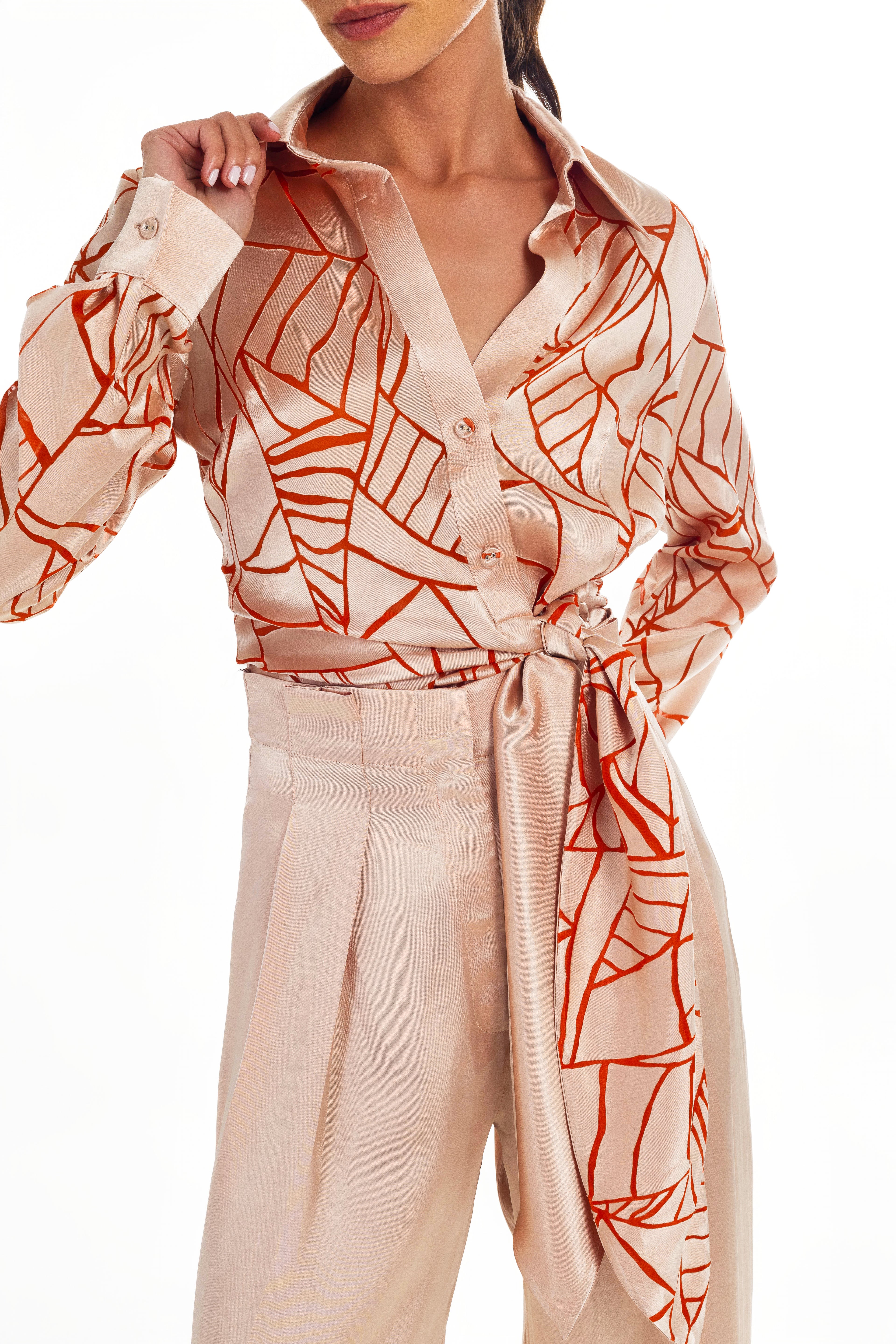 ROSE SILK PANTS