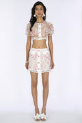 COTTON CANDY LACE MINI SKIRT