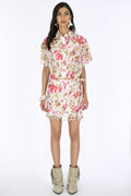 CORAL SHELL WRAP STYLE SKIRT