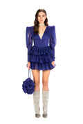 Ballon Sleeved Mini Dress