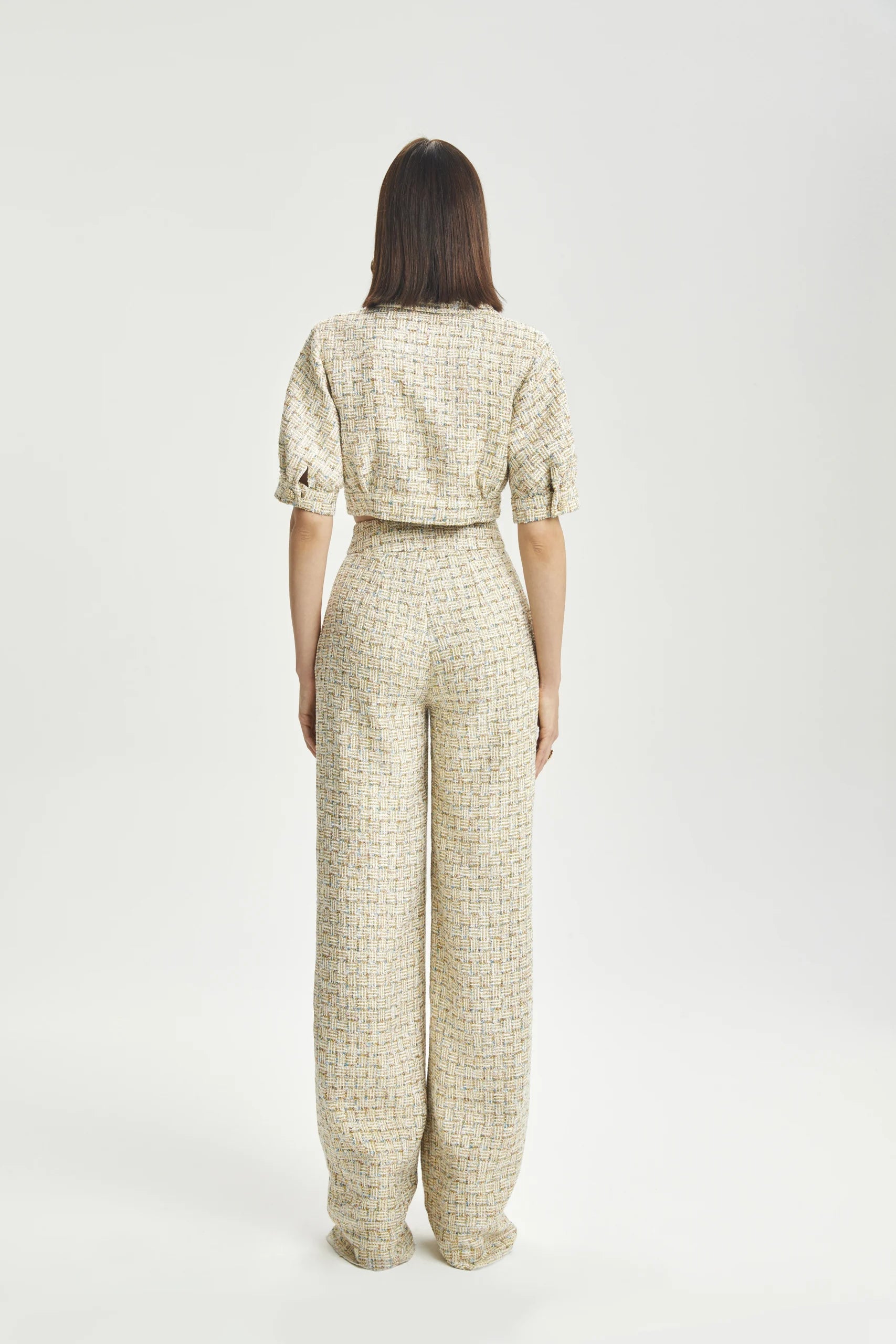 Bouclé Balloon-Sleeve Jacket