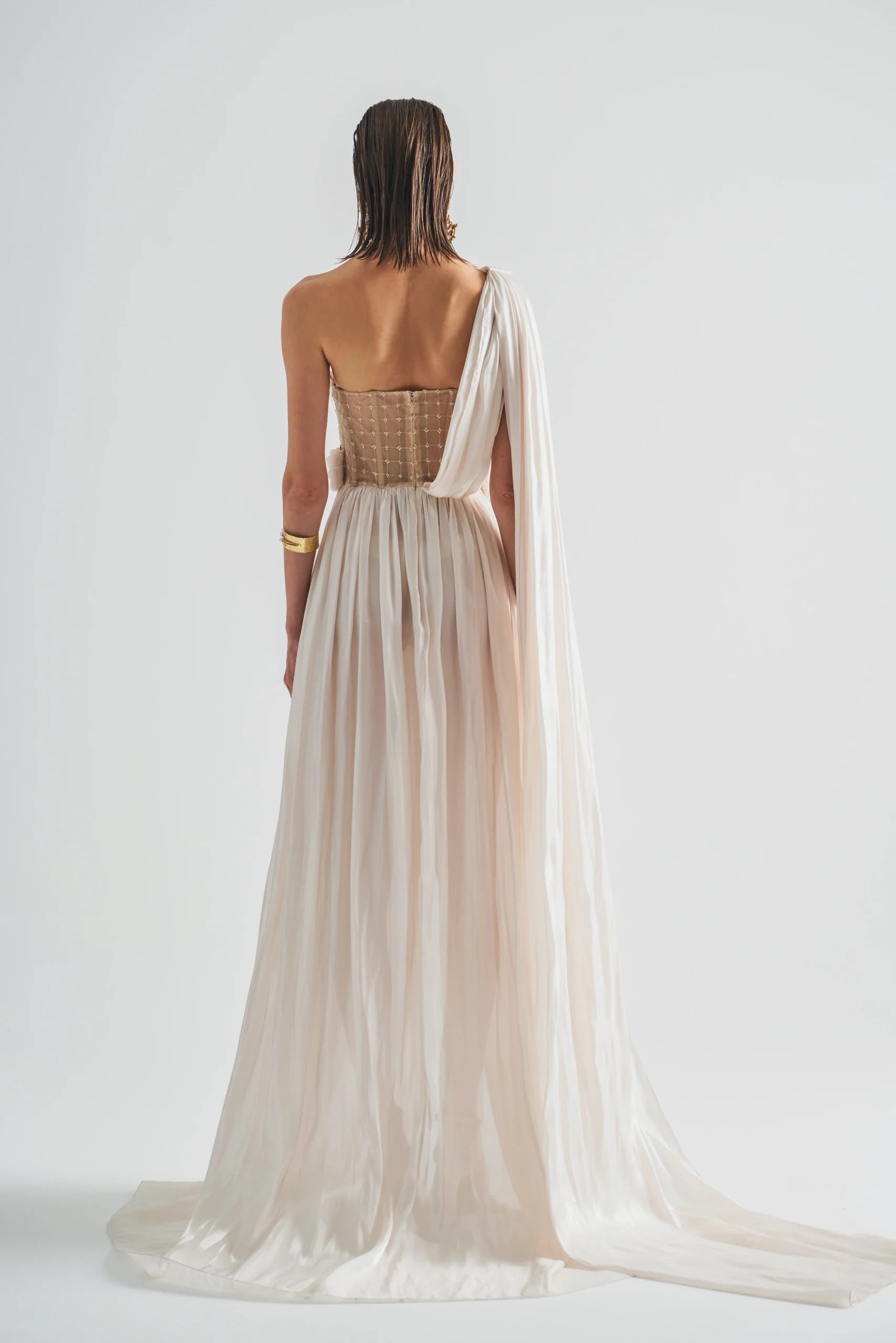 fringe detail maxi dress MyBeachySide Angelica Fringed Maxi Dress - M/L