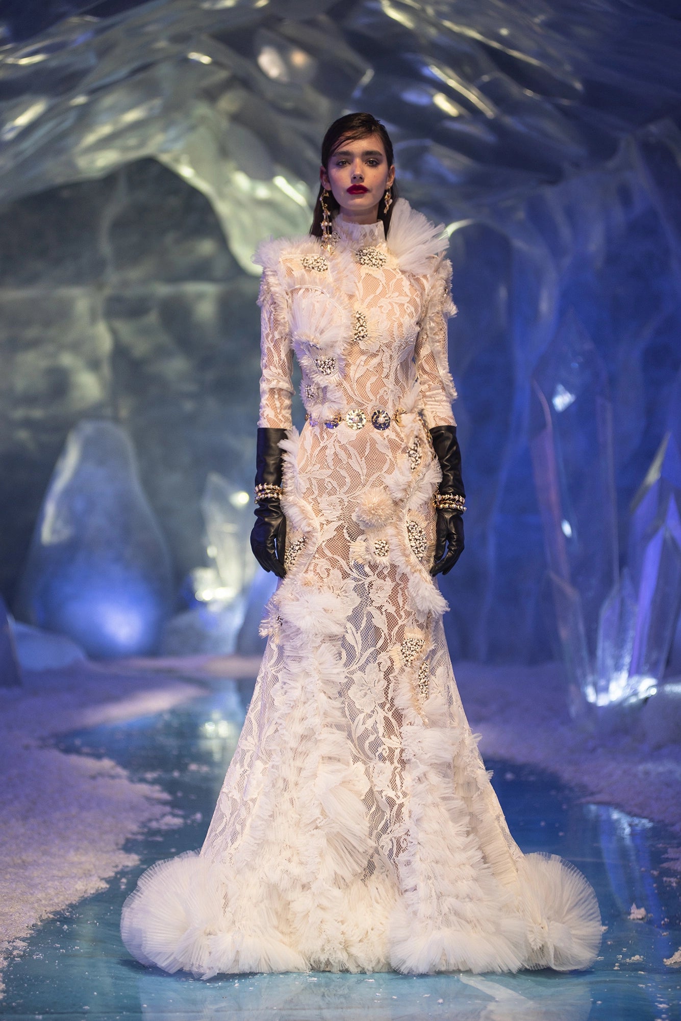 Embellished Lace Wedding Gown