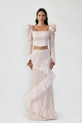Gathered Puff Sleeve Top