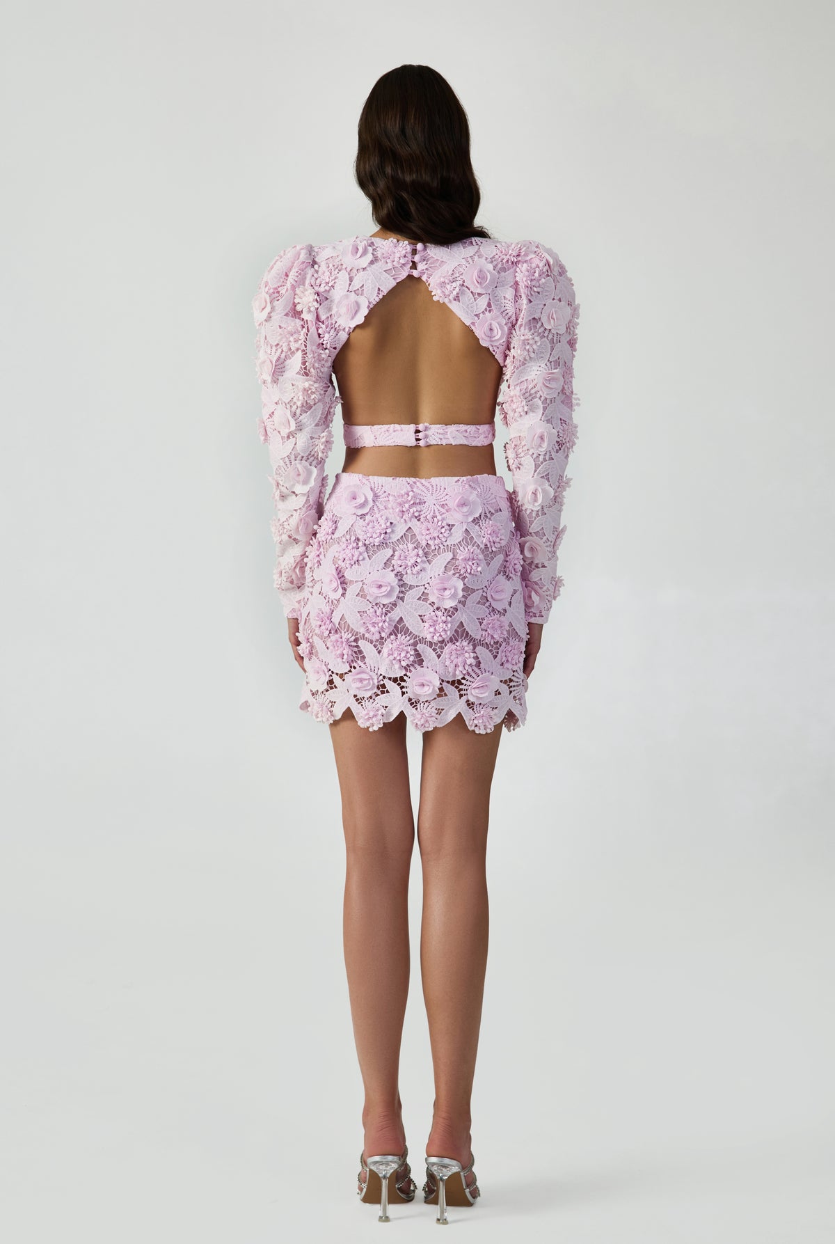 3d Lace Mini Skirt