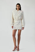 Mini Skirt With Handcrafted Applique
