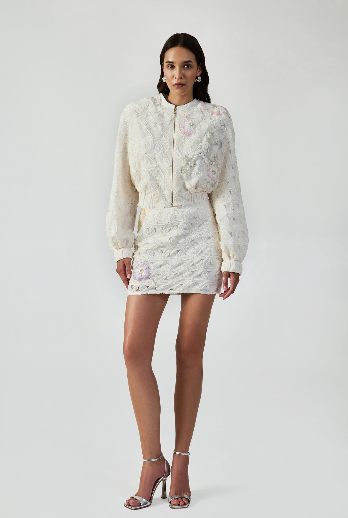 Mini Skirt With Handcrafted Applique