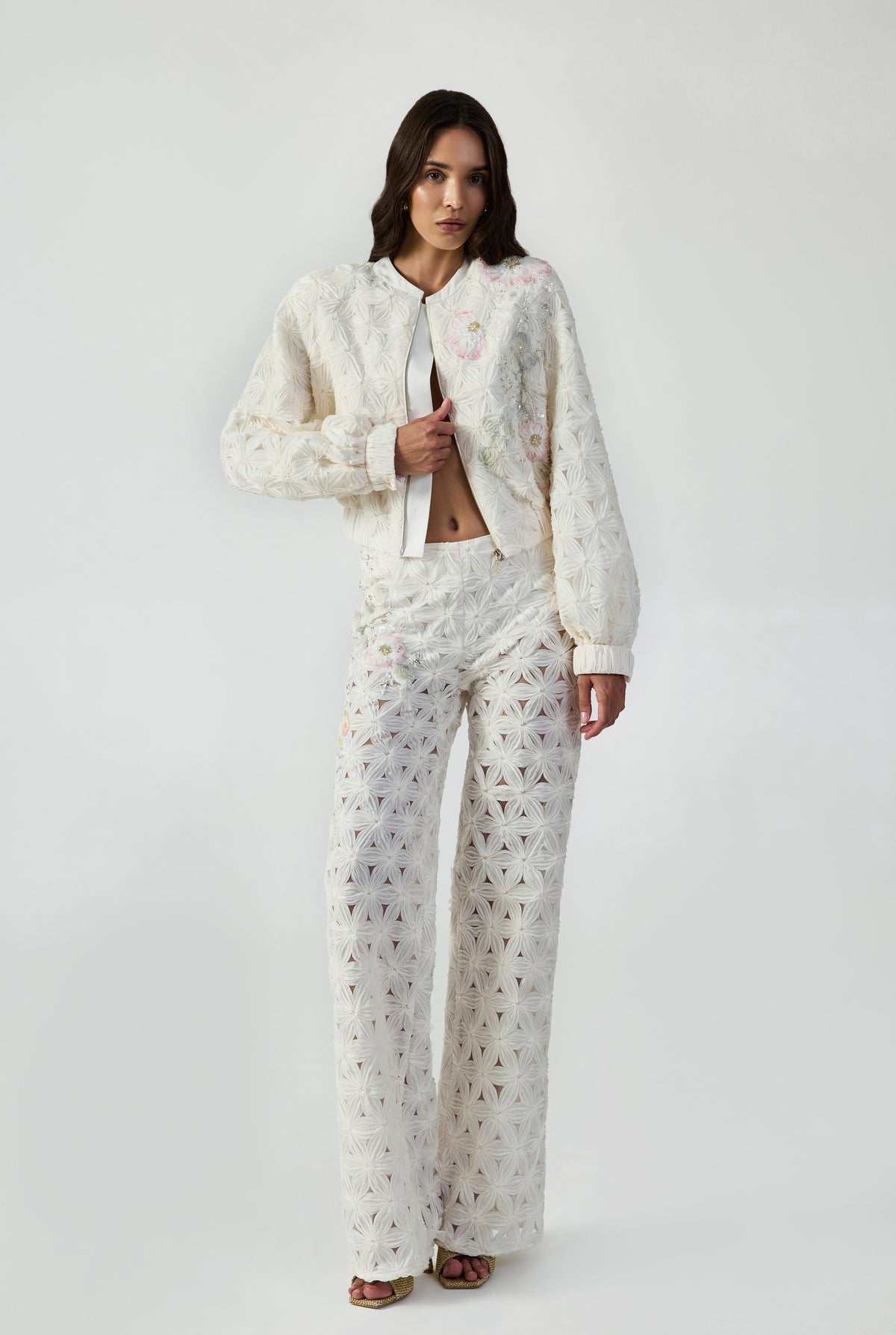 Bomber Jacket Handcrafted Applique