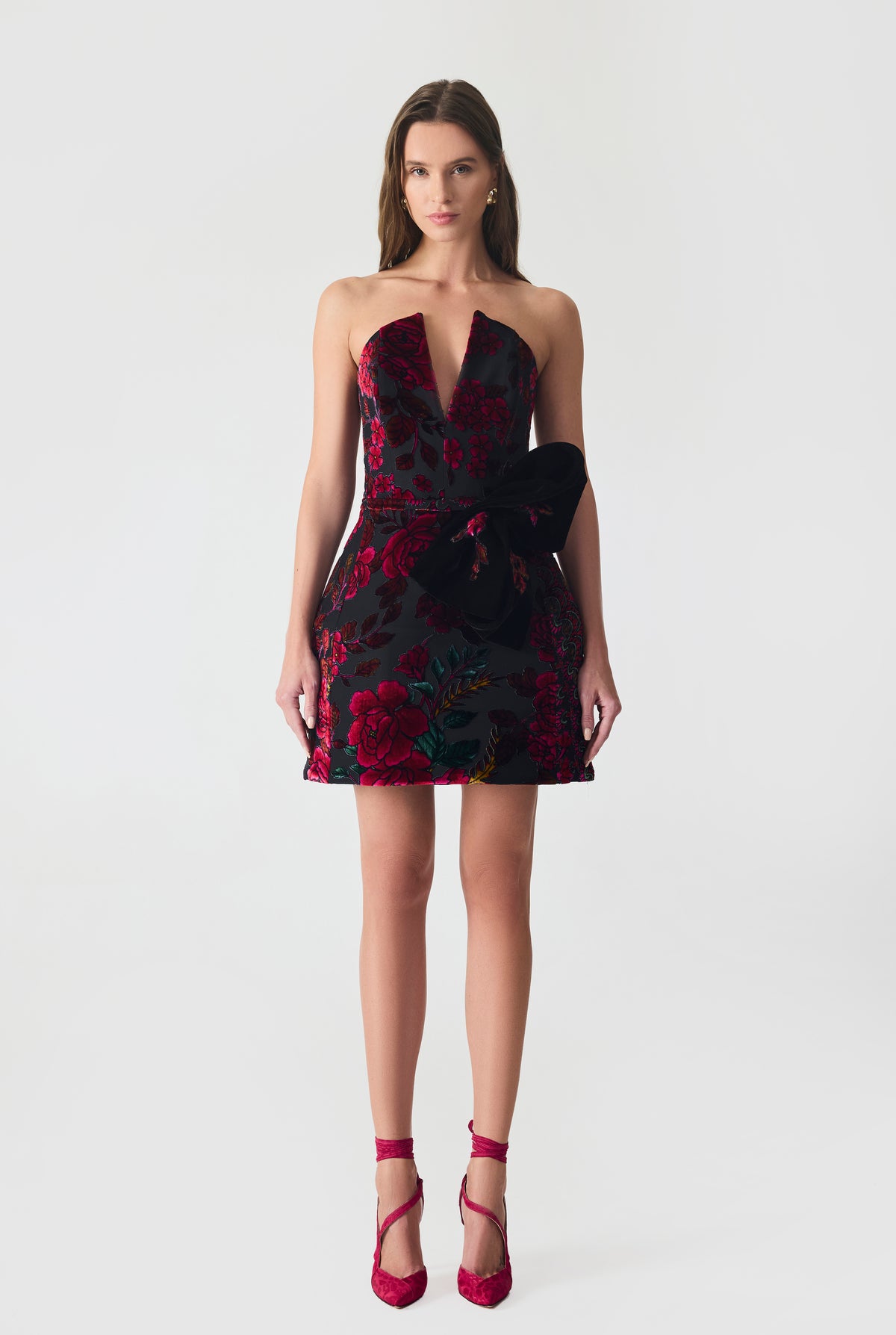 Burnout Velvet Mini Dress