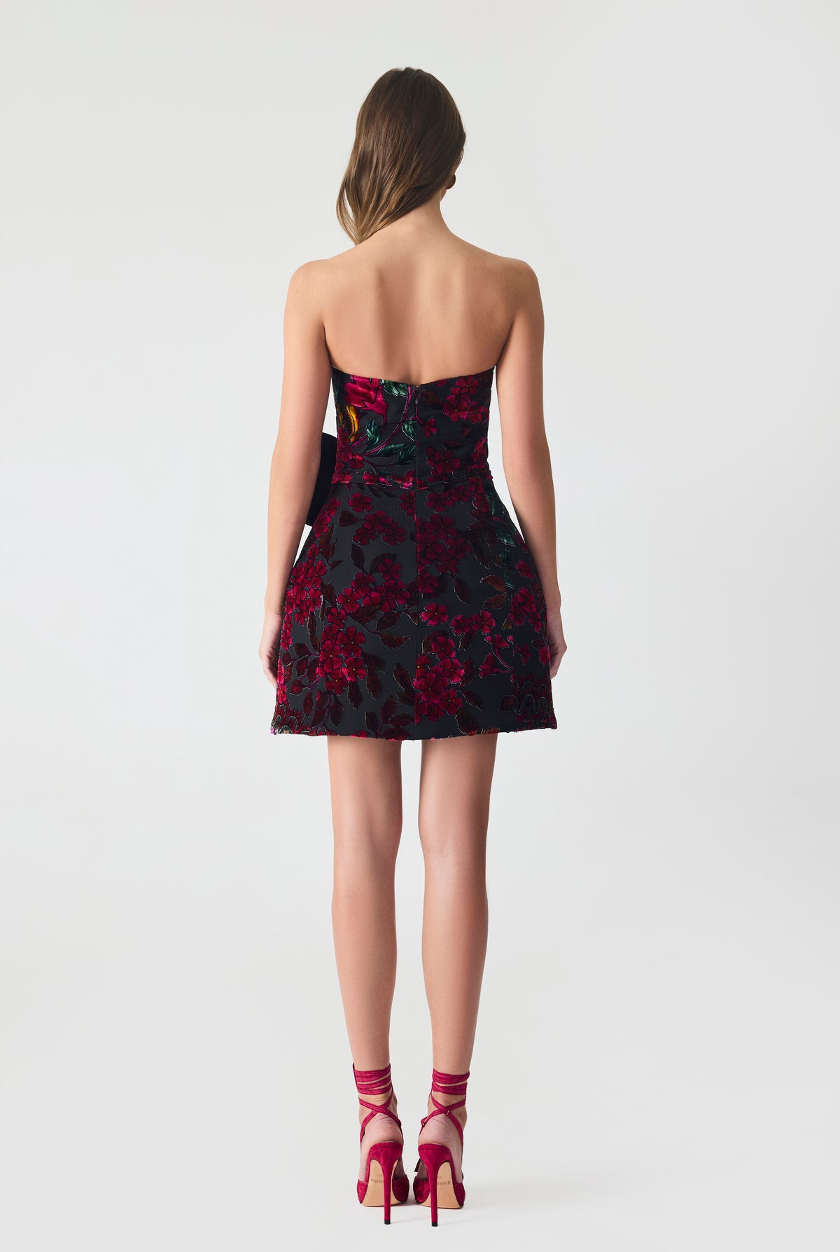Burnout Velvet Mini Dress