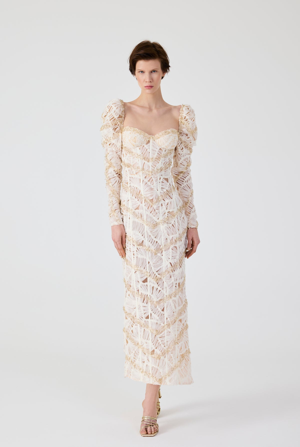 Flounce Midi Dress