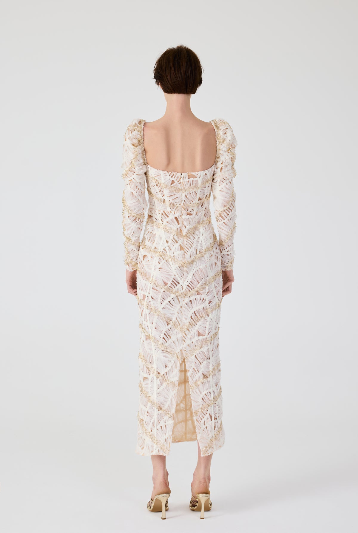 Flounce Midi Dress