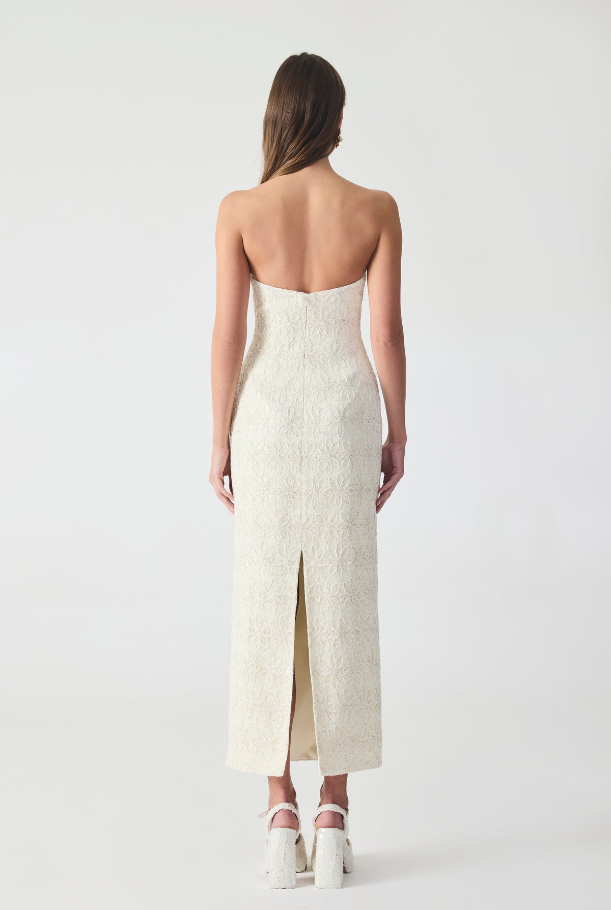 Strapless Midi Dress
