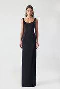 Hand Embriodered Crepe Maxi Dress
