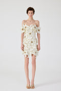 3D Flower Mini Dress