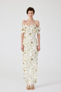 3D Flower Long Dress
