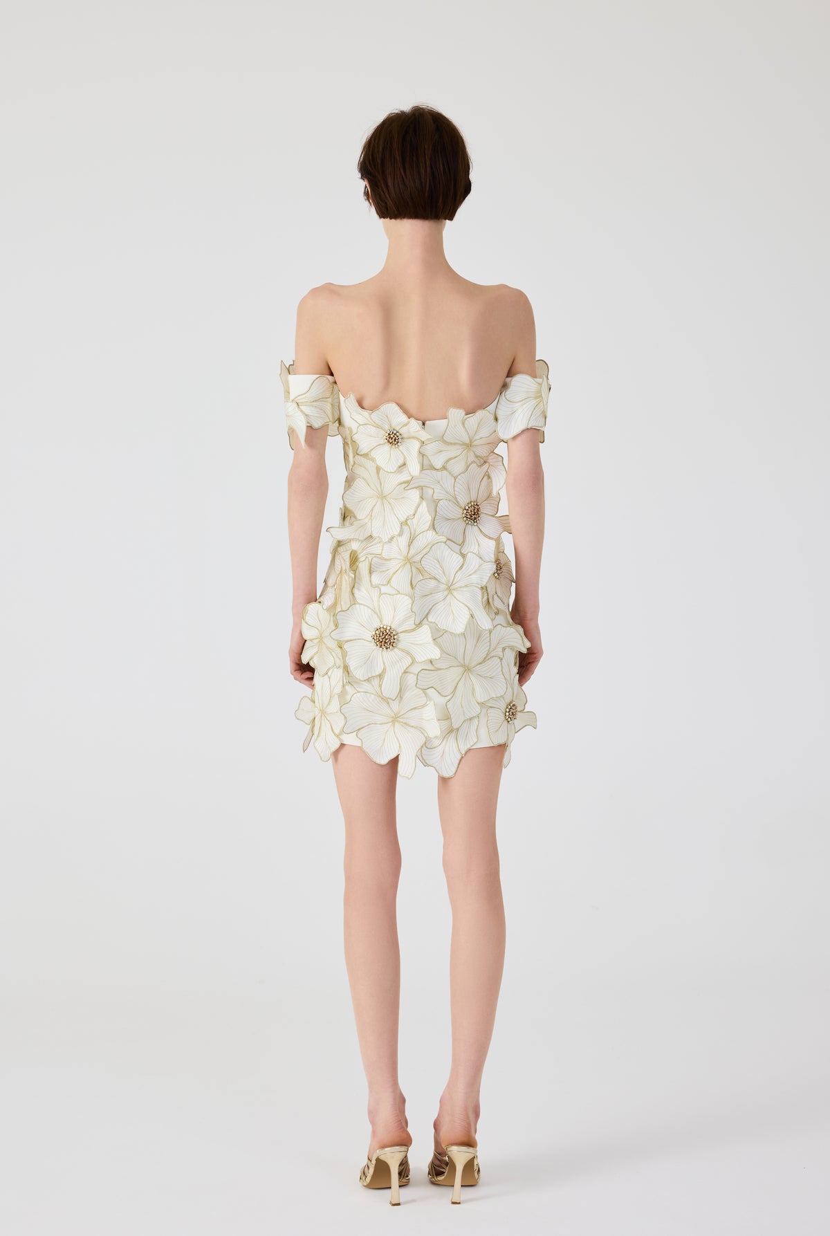 3D Flower Mini Dress