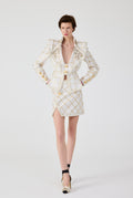 Gold Plaid Jacket