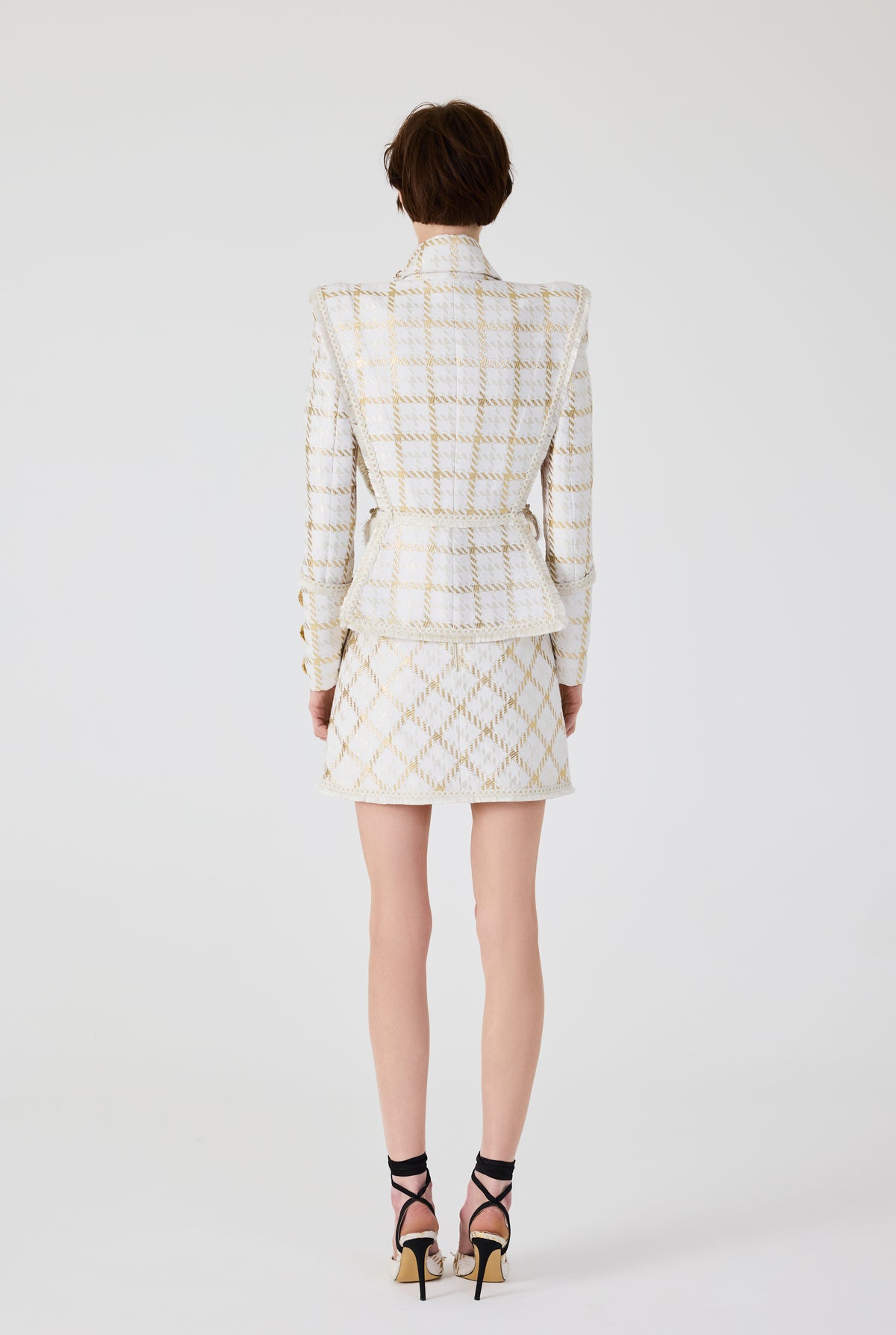 Gold Plaid Jacket