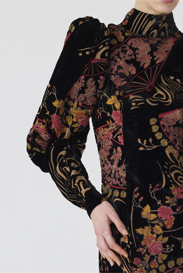 Fleur Eventail Maxi Dress
