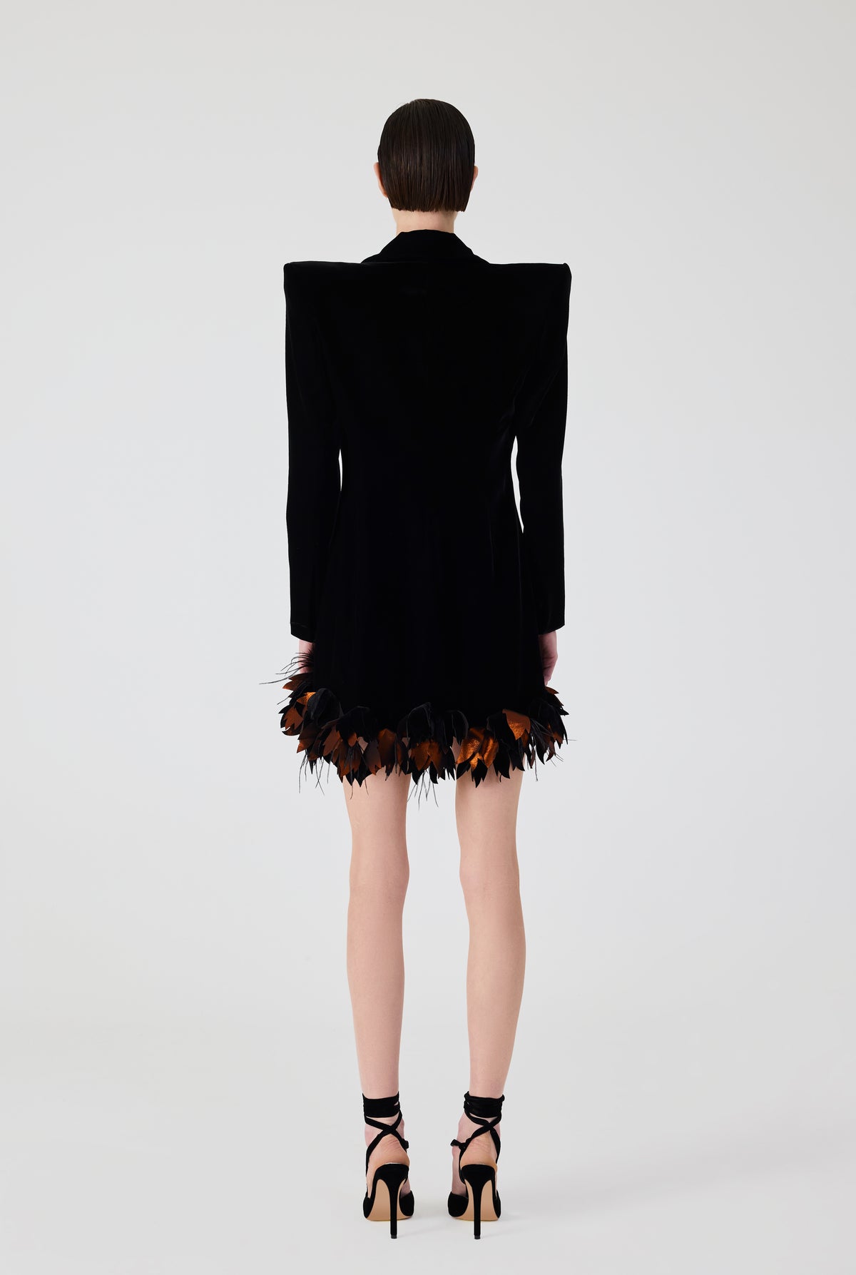 Velvet Jacket Mini Dress