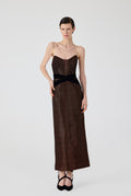 Metallic Midi Dress