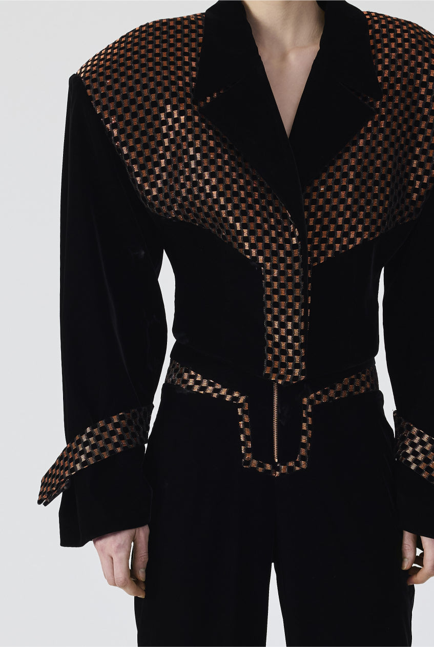 Velvet Oversize Jacket