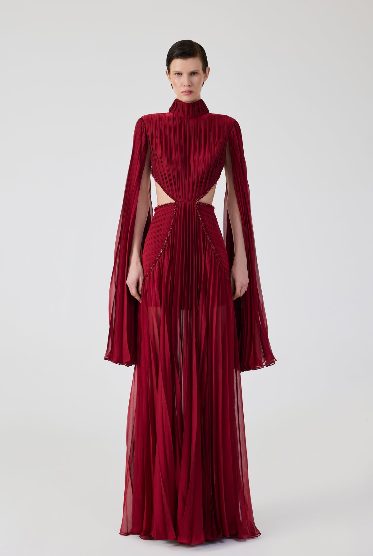 Pleated Maxi Dress