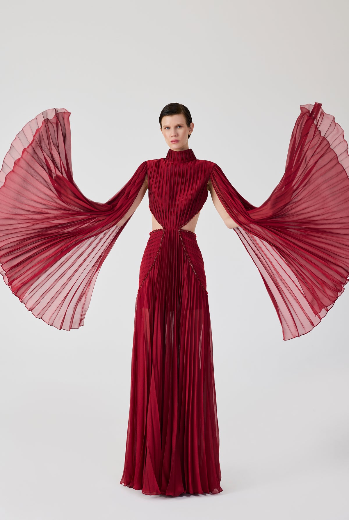 Pleated Maxi Dress