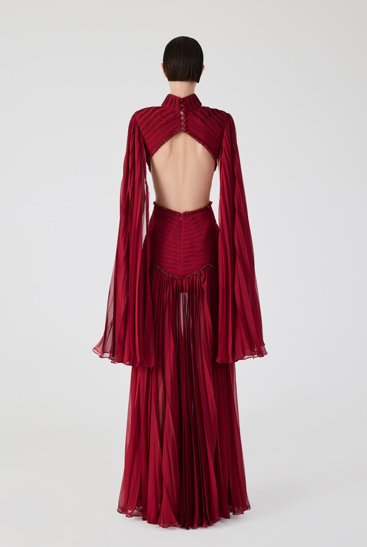 Pleated Maxi Dress