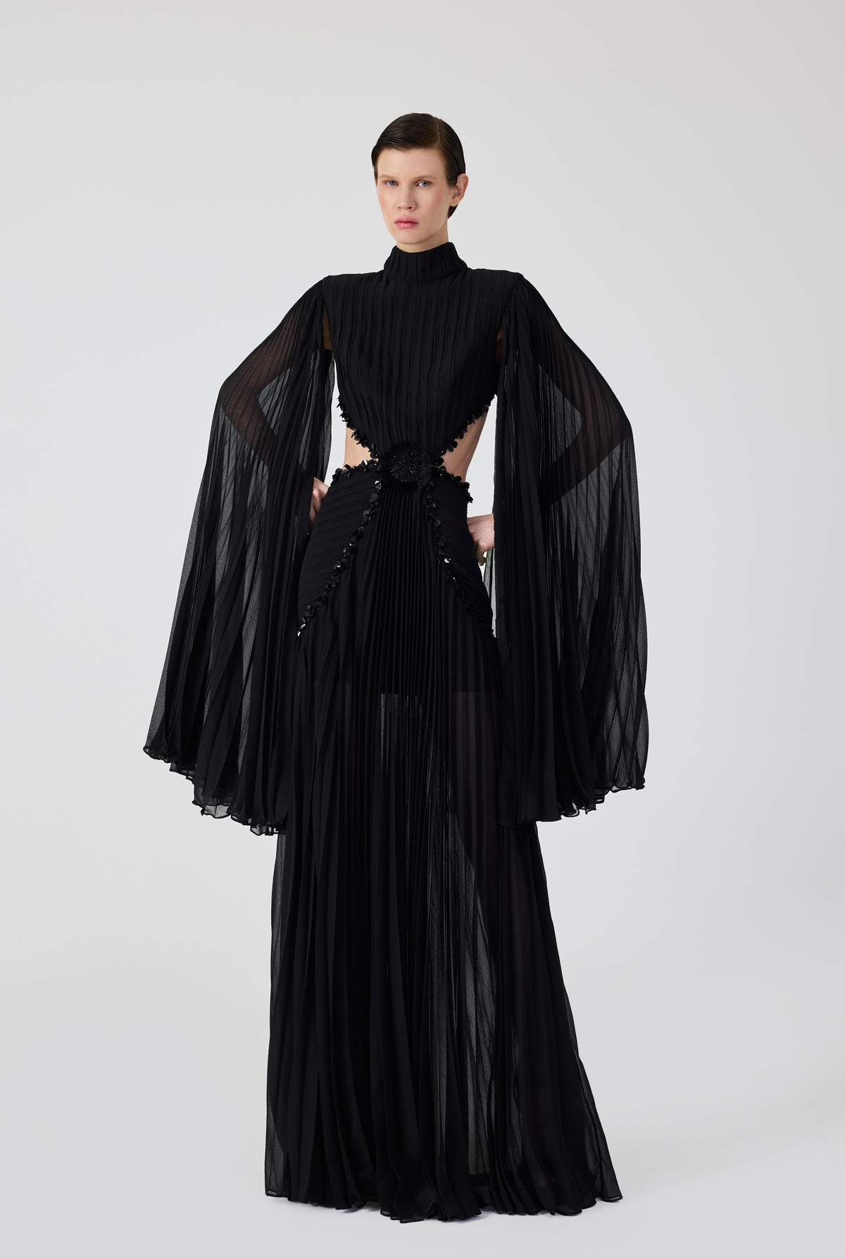 Pleated Maxi Dress