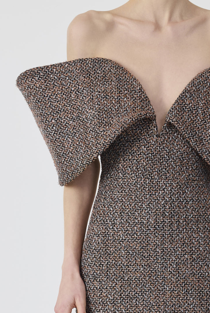 Tweed Long Dress
