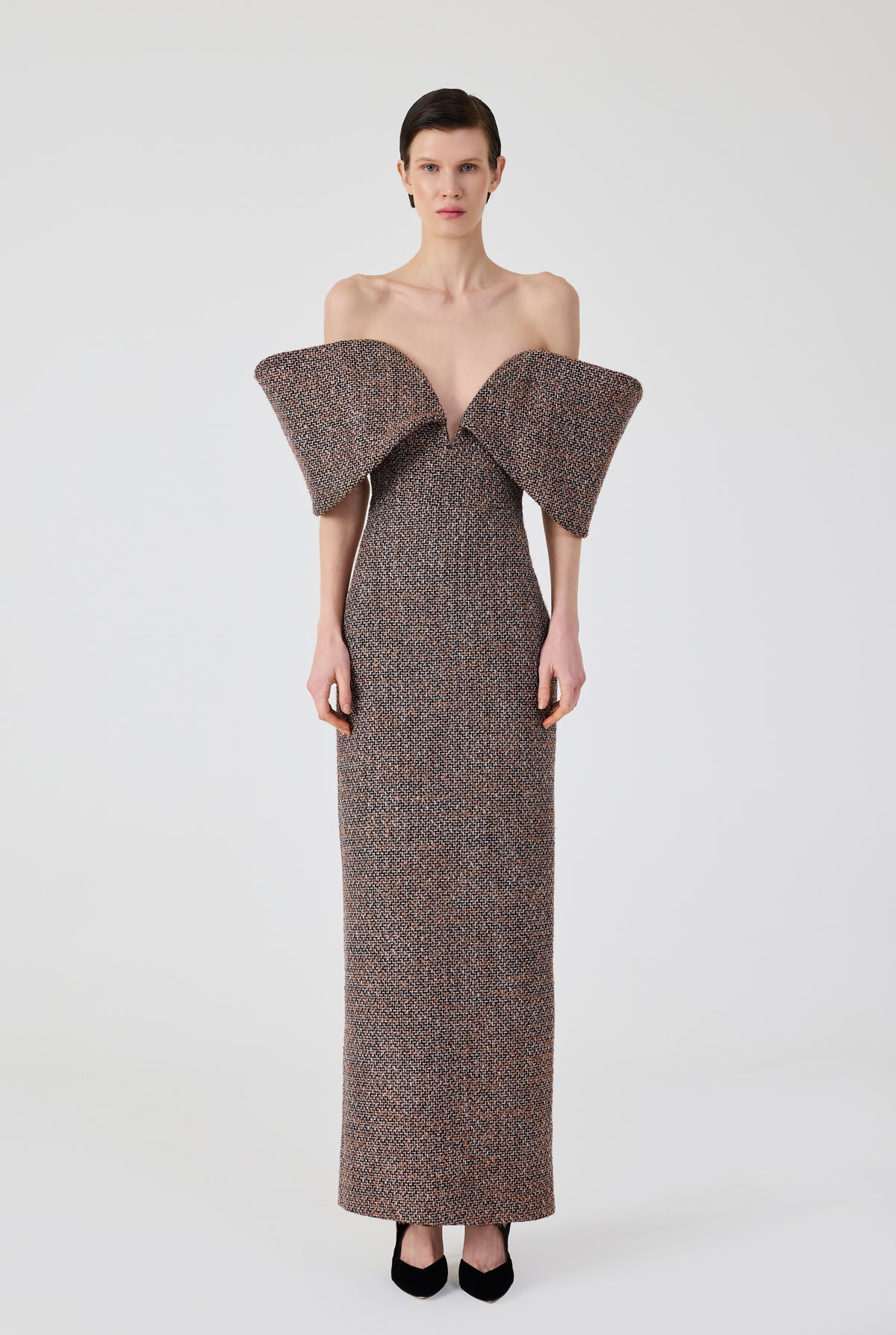 Tweed Long Dress