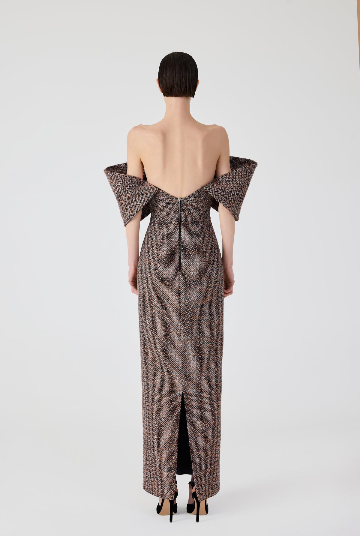 Tweed Long Dress