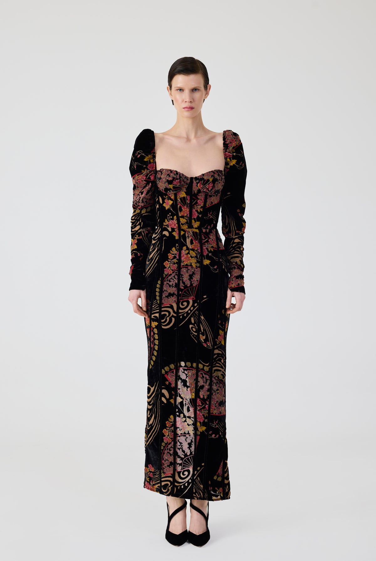 Fleur Eventail Midi Dress