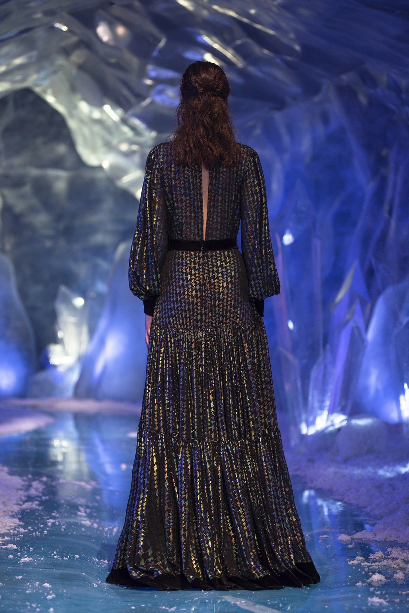 Hologram Effect Maxi Dress