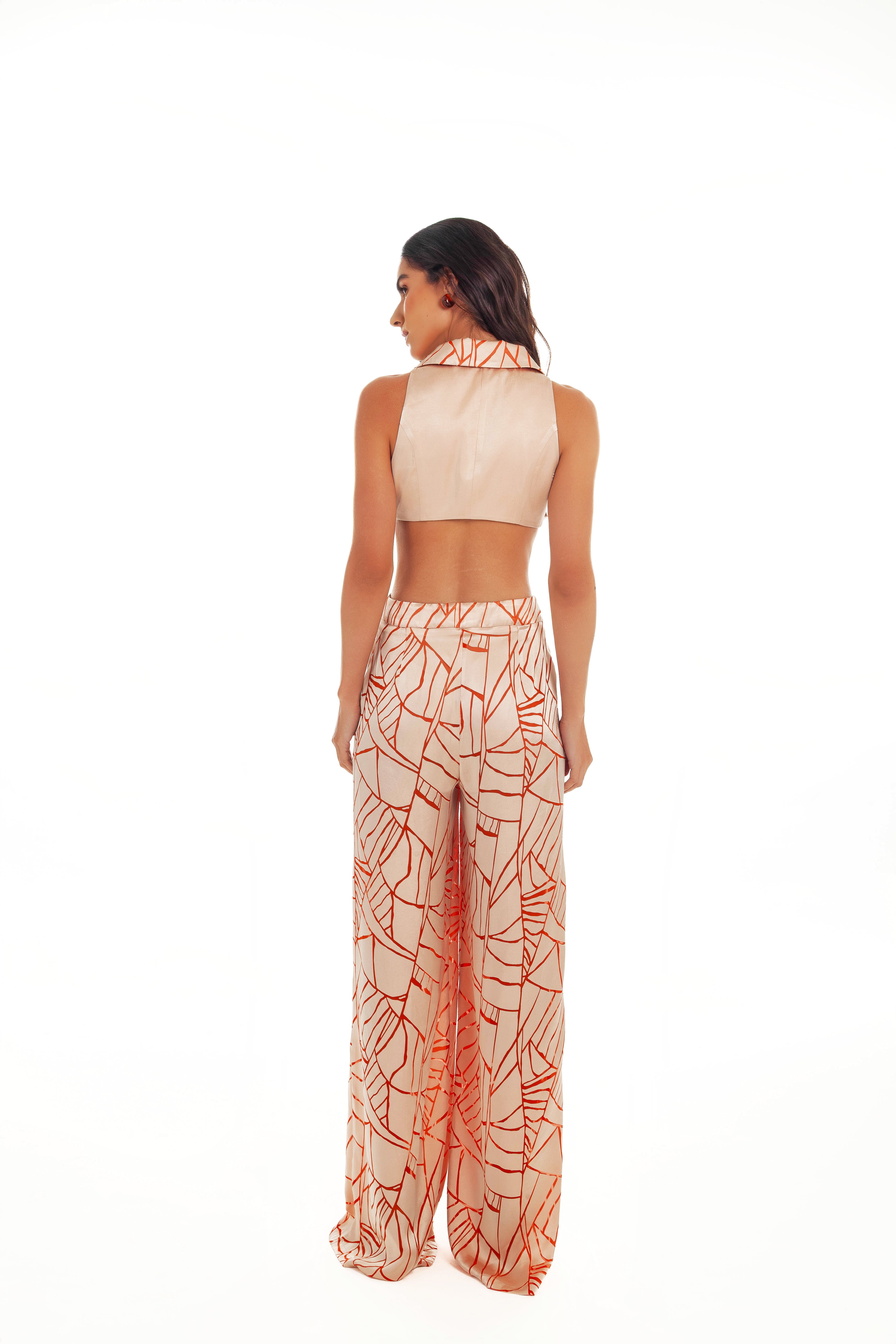 SLEEVEESS CUT OUT JUMPSUIT
