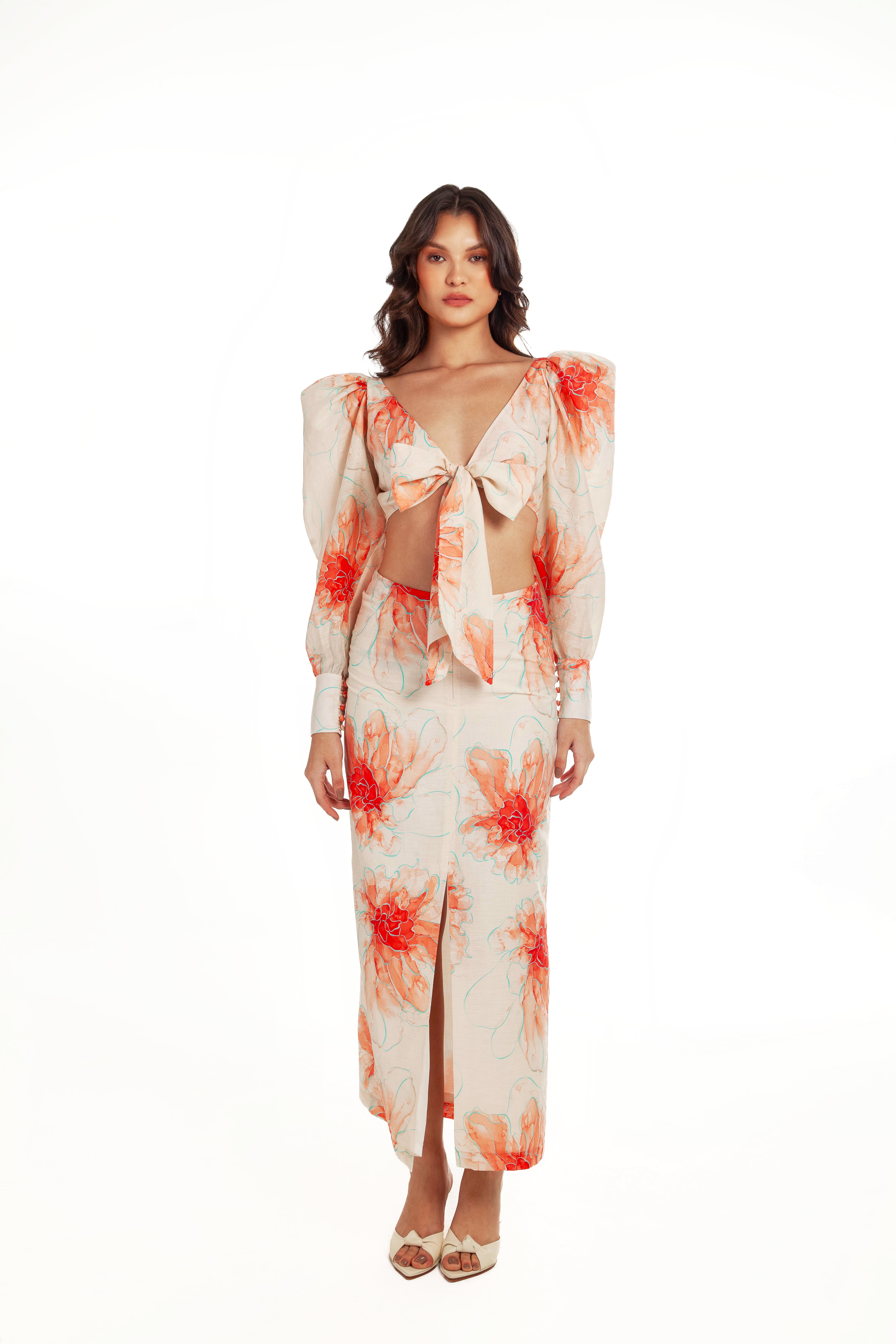 CAROL FRONT BOW CUT OUT PORTO SUN DRESS – Haleia