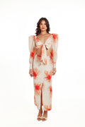 CAROL FRONT BOW CUT OUT PORTO SUN DRESS