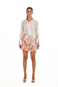 LINEN SHORTS BLOOM PRINT
