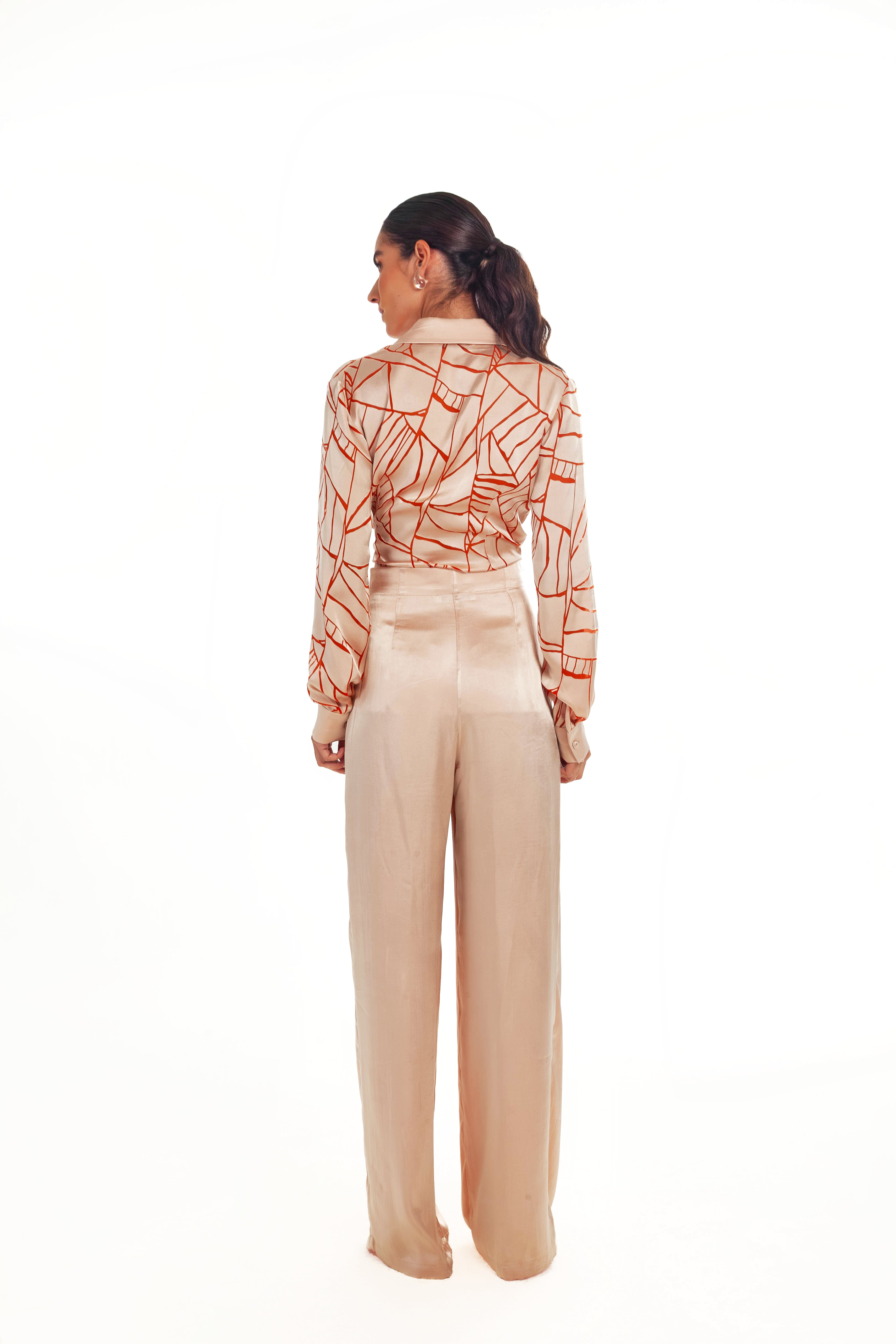 ROSE SILK PANTS