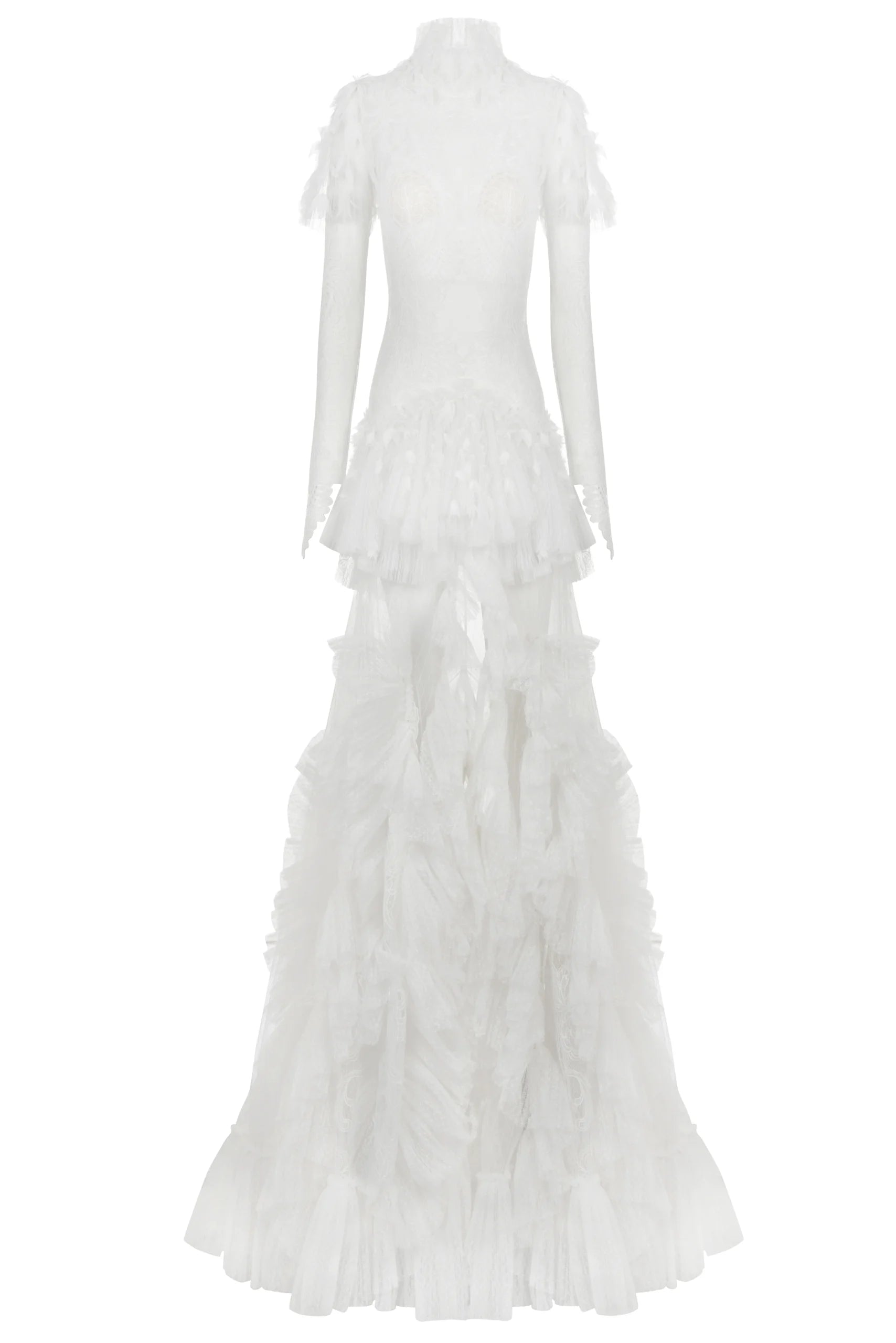 Lace Applique Decorated Maxi Dress