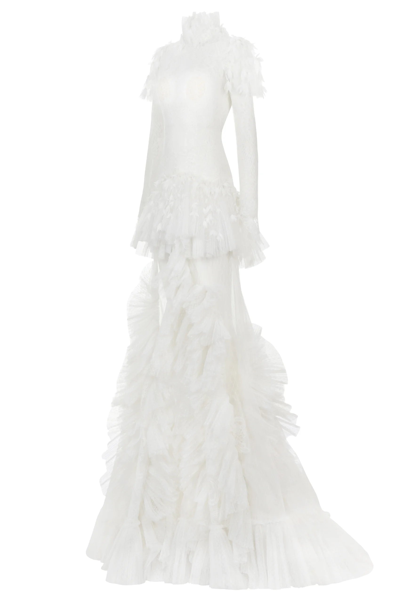 Lace Applique Decorated Maxi Dress