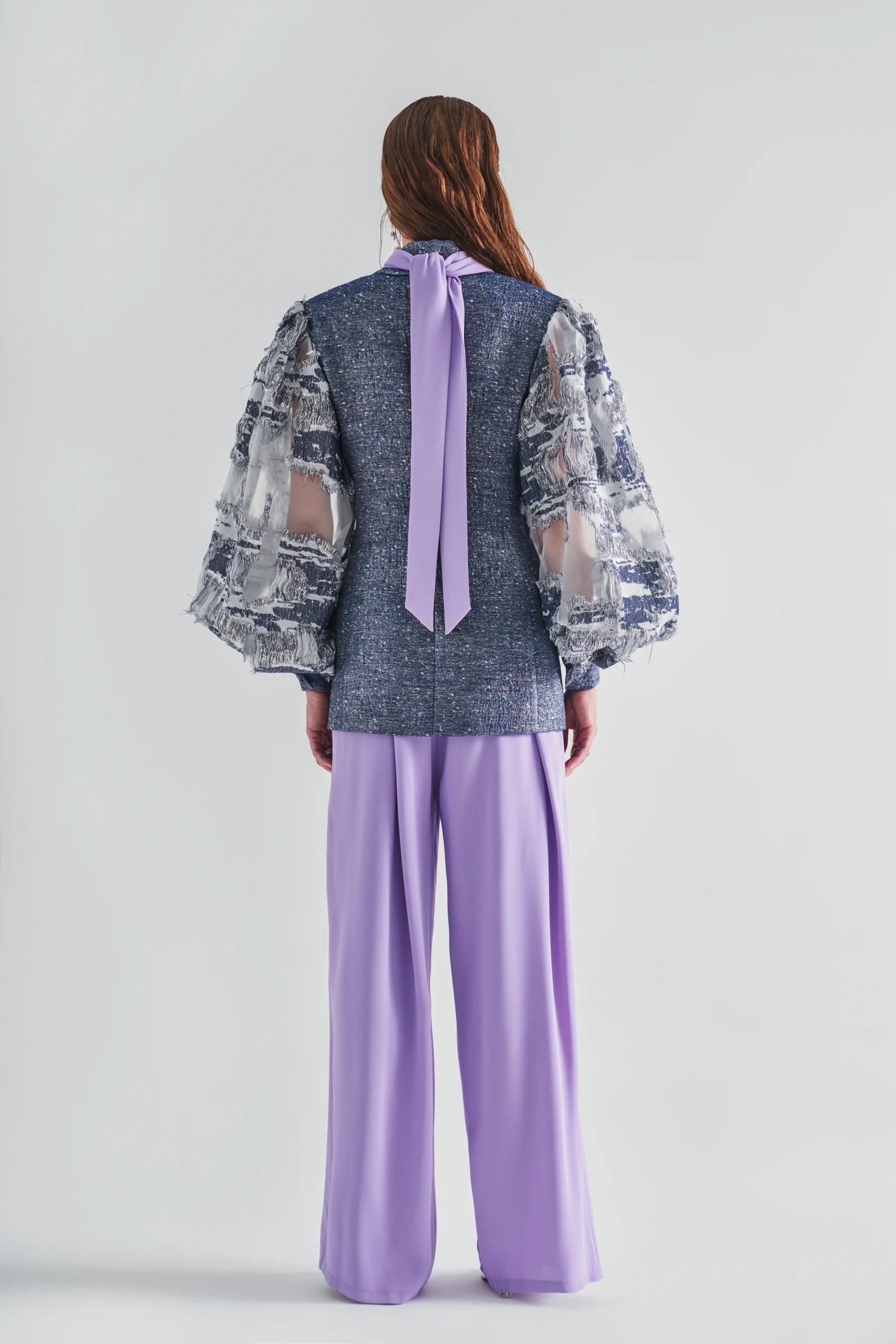 Wide Pleated Asymmetrical Pants